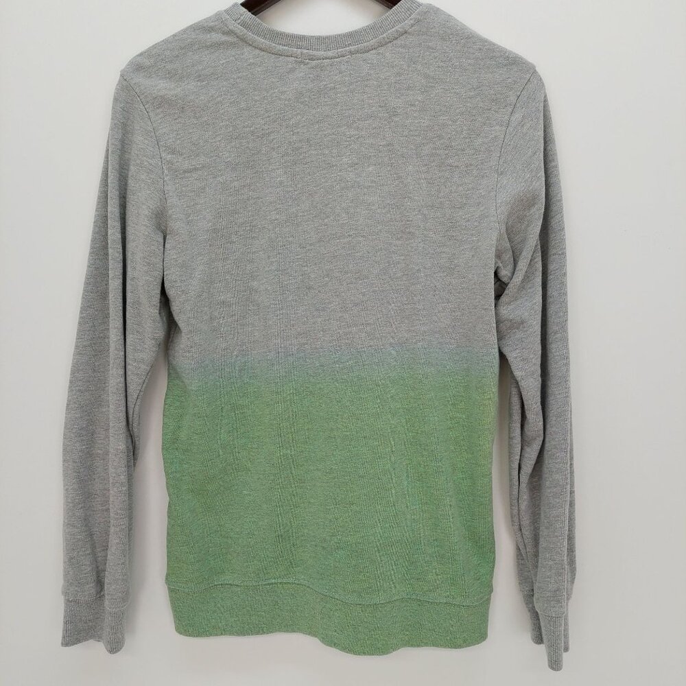 U.S. Polo Assn. Youth XL Gray & Green Ombre Sweatshirt Blue‎ Polo Player Graphic - Picture 2 of 8
